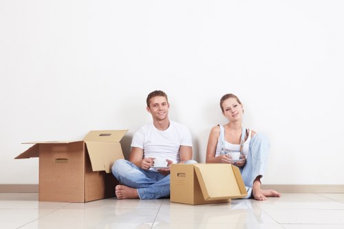 Large household items stored securely in a unit