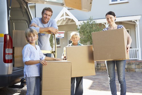 Cubic-yard storage estimate for boxed belongings in a home