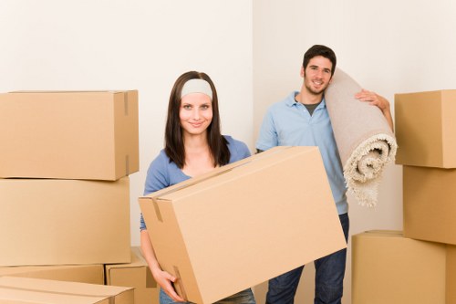 Furniture and household items loaded for small removals transport